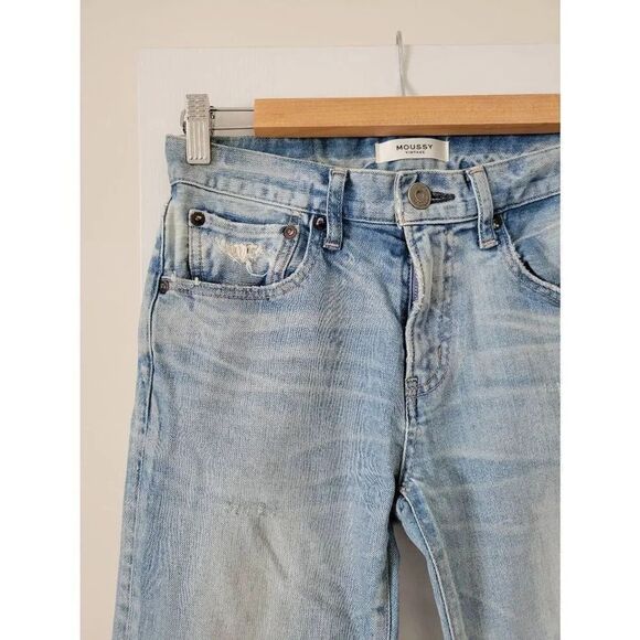 Moussy Vintage Jeans in Vivian Slim Ripped Crop 25 - Picture 8 of 12
